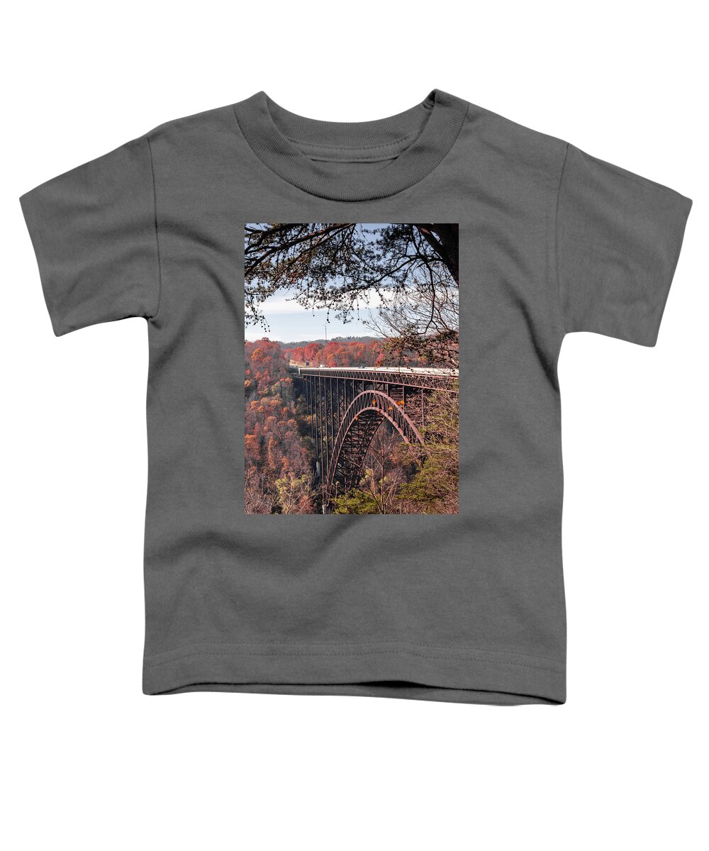 New River Gorge Bridge Toddler T-Shirt featuring the photograph New River Gorge Bridge, West Virginia by Rick Nelson