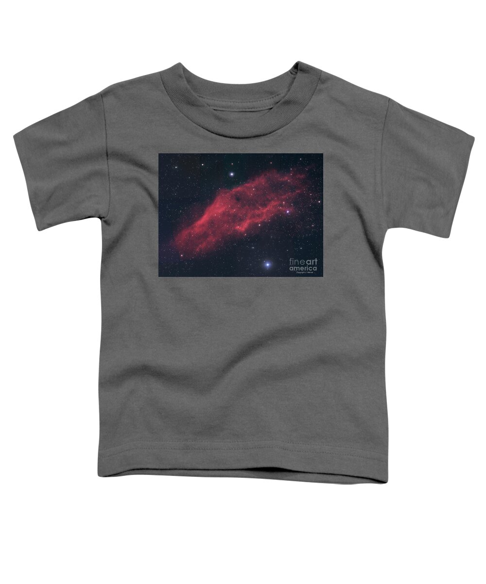 Nebula Toddler T-Shirt featuring the photograph NGC 1499, the California Nebula by James Hervat