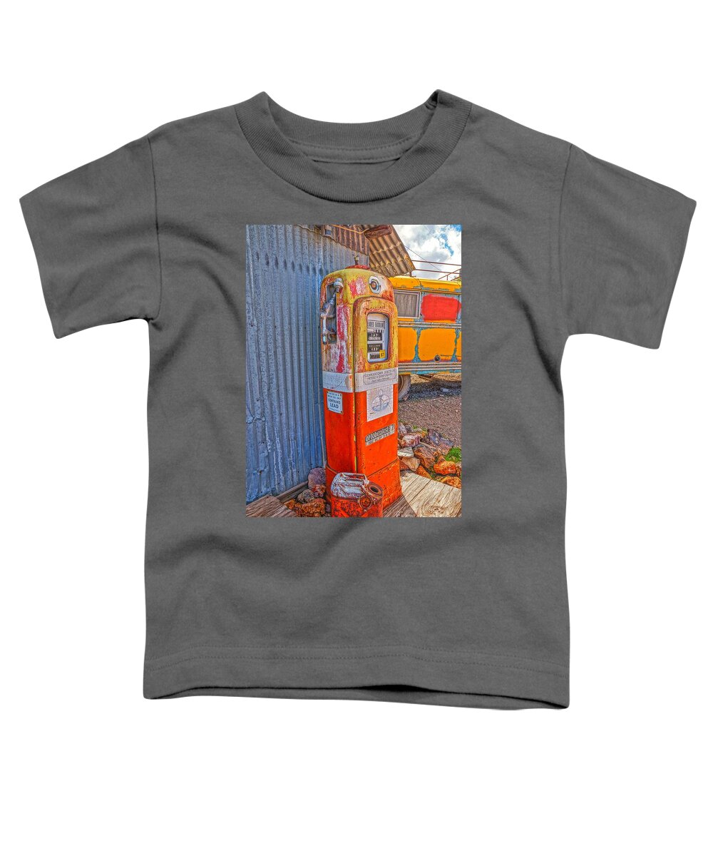  Toddler T-Shirt featuring the photograph No More Gas by Rodney Lee Williams