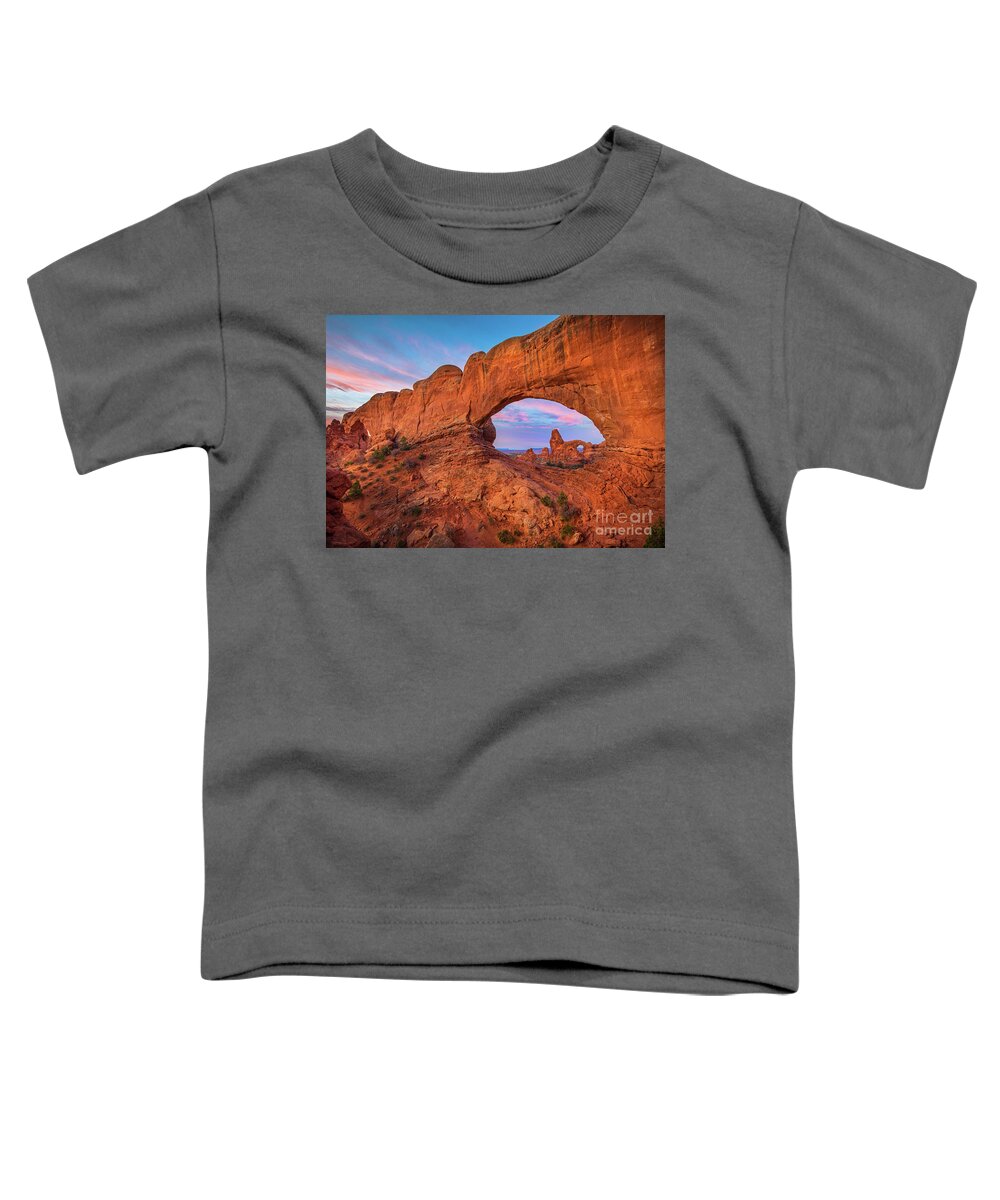 America Toddler T-Shirt featuring the photograph North Window 3 by Inge Johnsson
