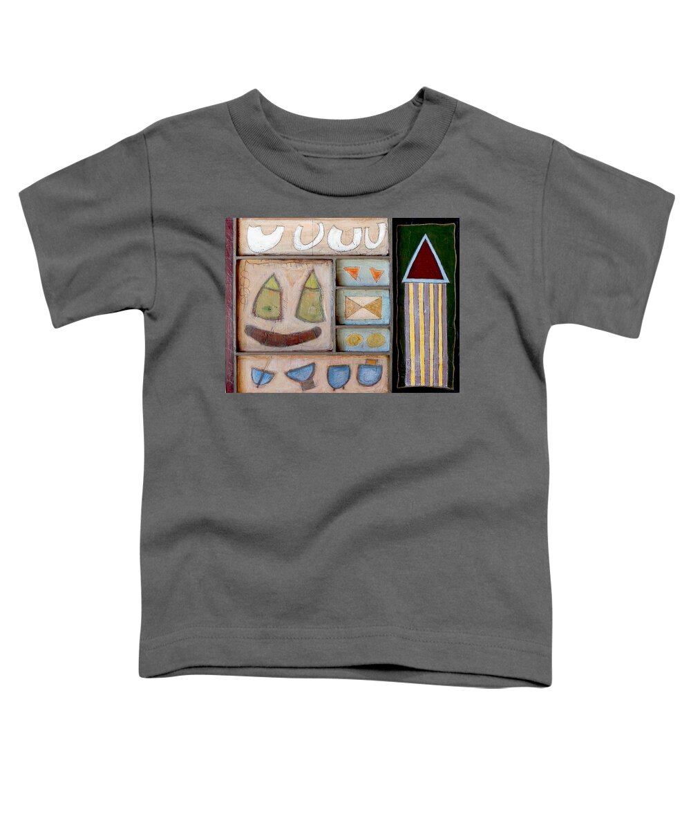 Ancient Symbols Toddler T-Shirt featuring the painting Not Me, Not Yet by Michael Sharber