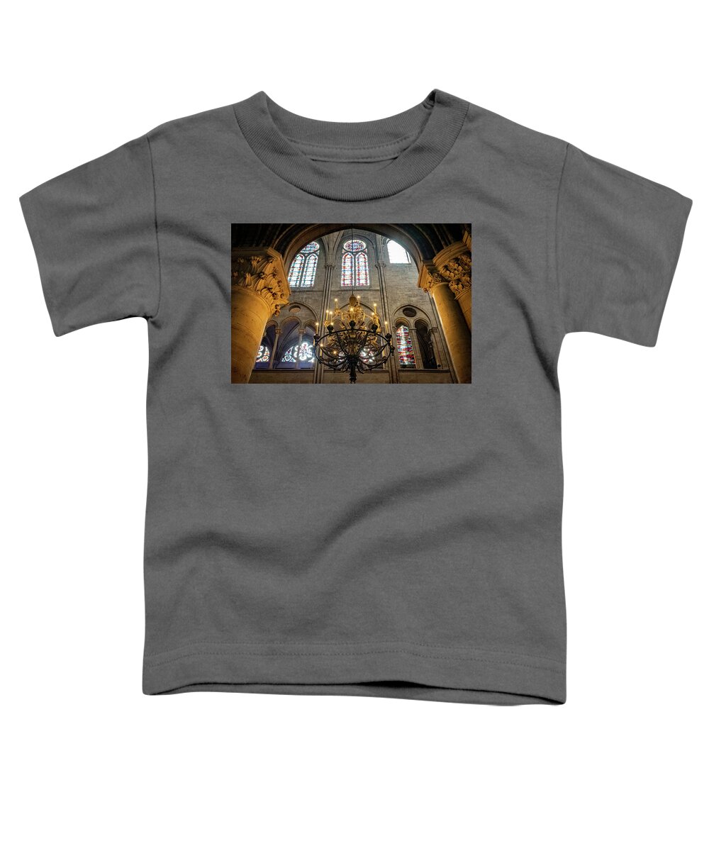 Notre Toddler T-Shirt featuring the photograph Notre Dame, Paris 2 by Nigel R Bell