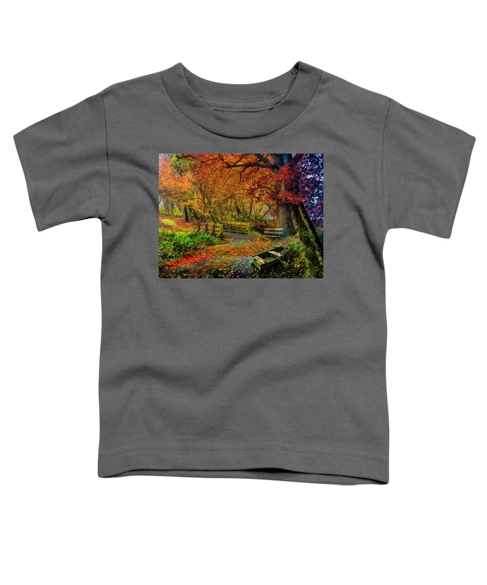 Rowboat Toddler T-Shirt featuring the photograph Now and Forever by Debra and Dave Vanderlaan