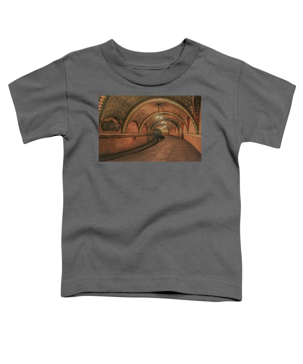 New York City Toddler T-Shirt featuring the photograph NYC Underground by Sylvia Goldkranz