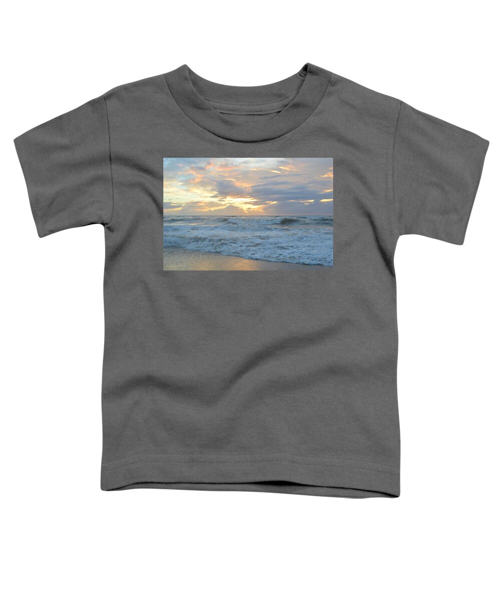 Barbara Bell Toddler T-Shirt featuring the photograph OBX Sunrise 7/9 by Barbara Ann Bell