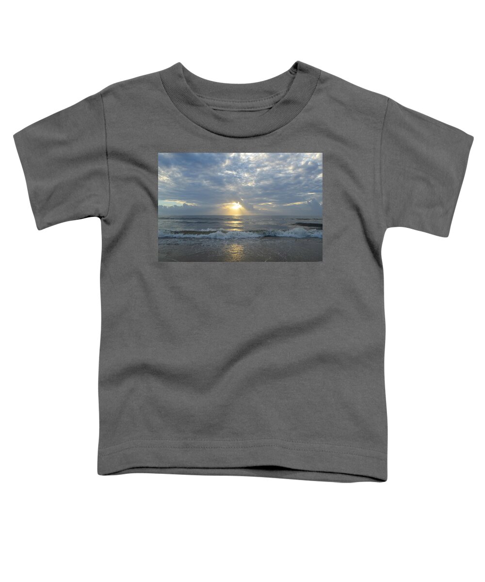 Obx Sunrise Toddler T-Shirt featuring the photograph OBX Sunrise 8/3 by Barbara Ann Bell