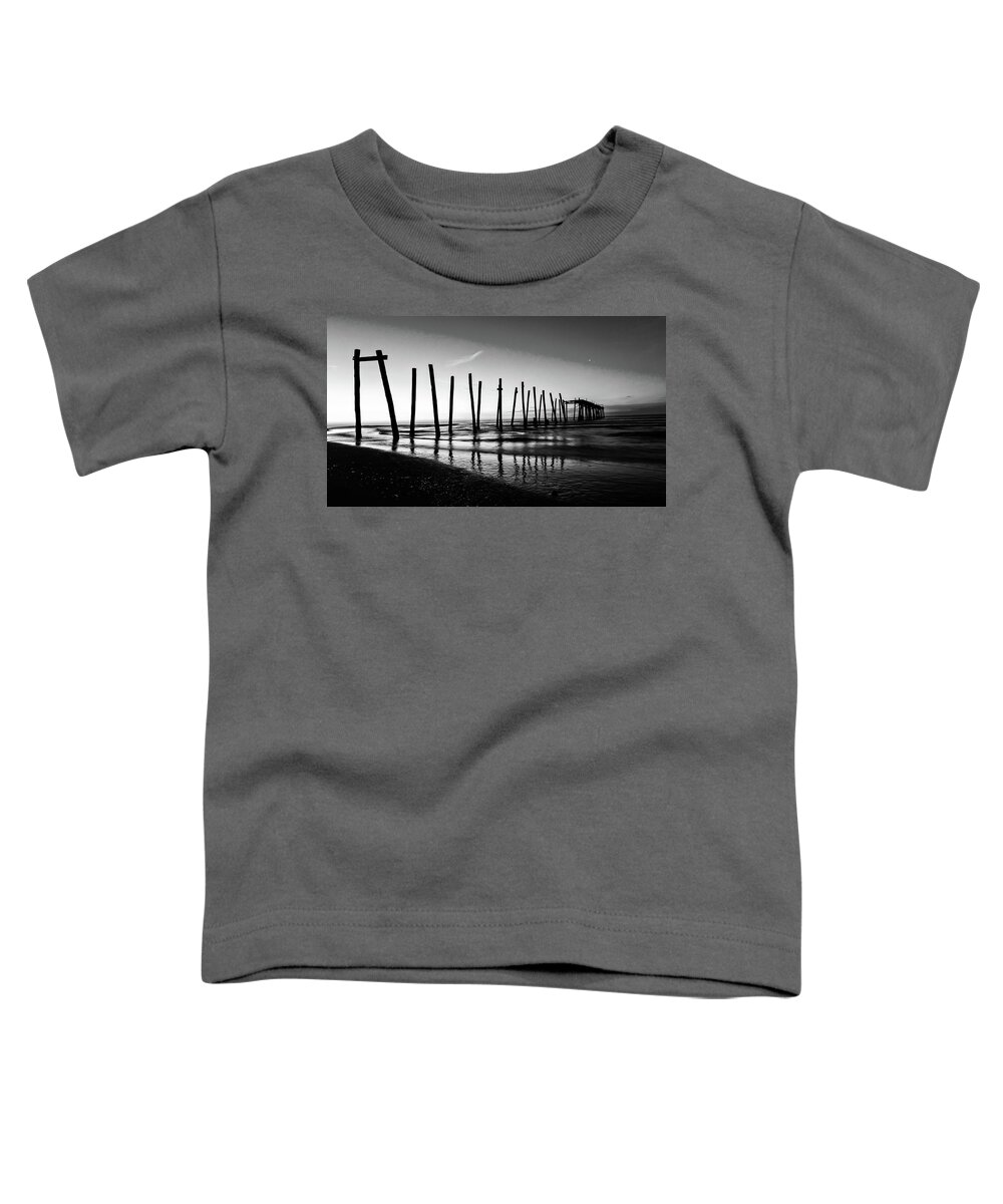 59th Toddler T-Shirt featuring the photograph Ocean City 59th Street Piers by Louis Dallara