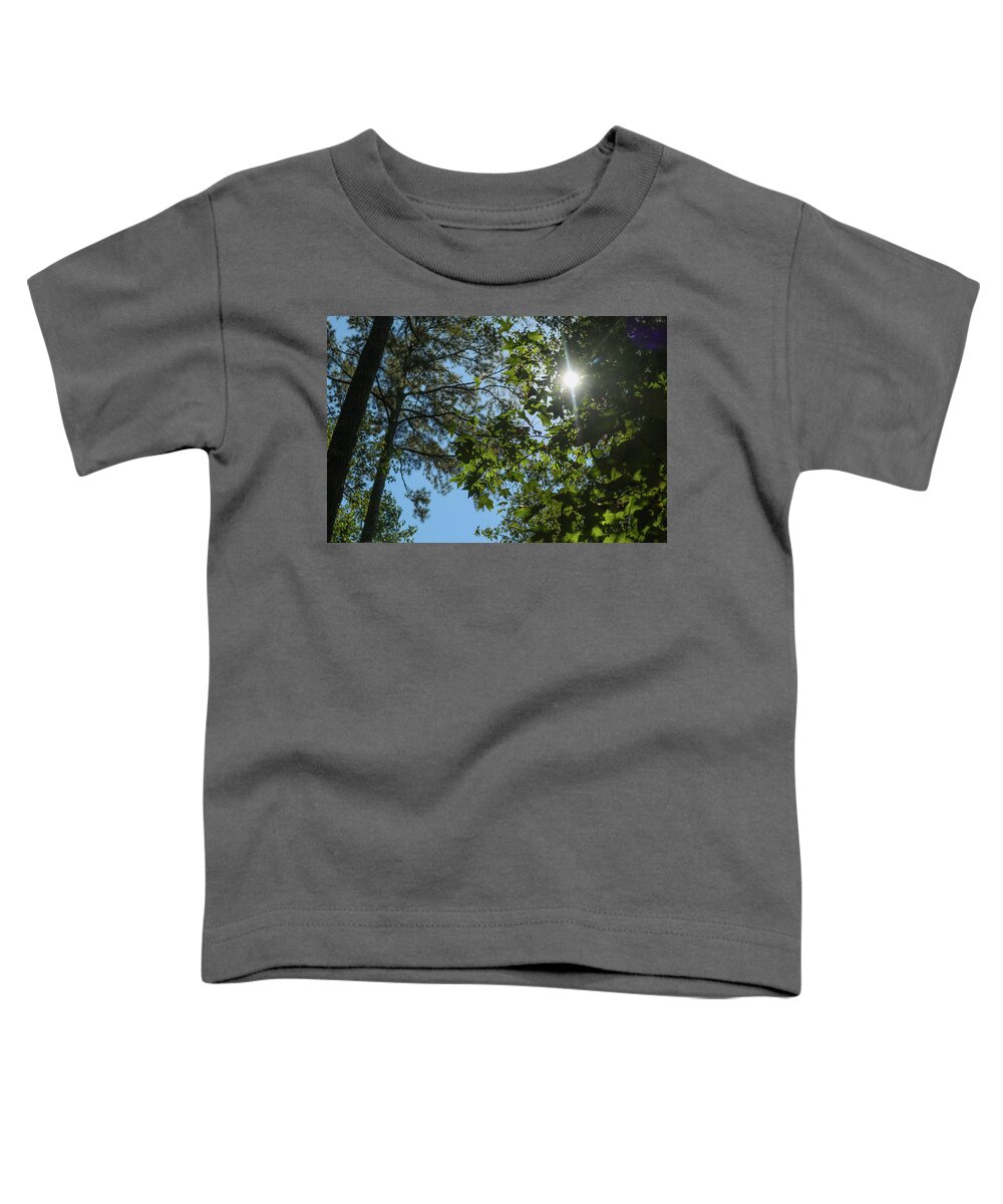 Forest Toddler T-Shirt featuring the photograph Ocmulgee Forest Skies by Ed Williams