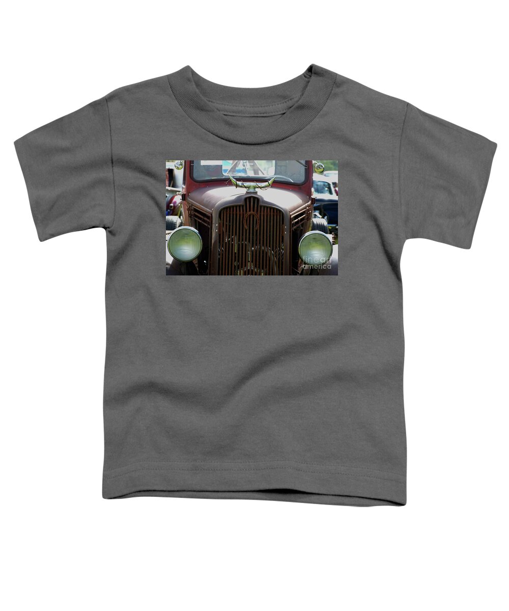 Truck Toddler T-Shirt featuring the photograph Old Truck, Old West Detail by Kae Cheatham