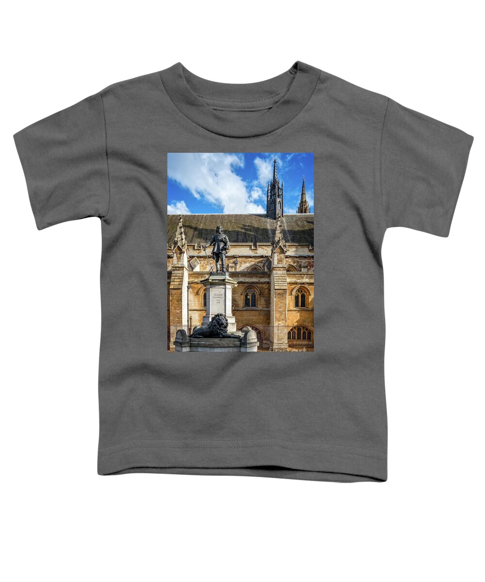 Oliver Cromwell Toddler T-Shirt featuring the photograph Oliver Cromwell Statue London by Adrian Evans