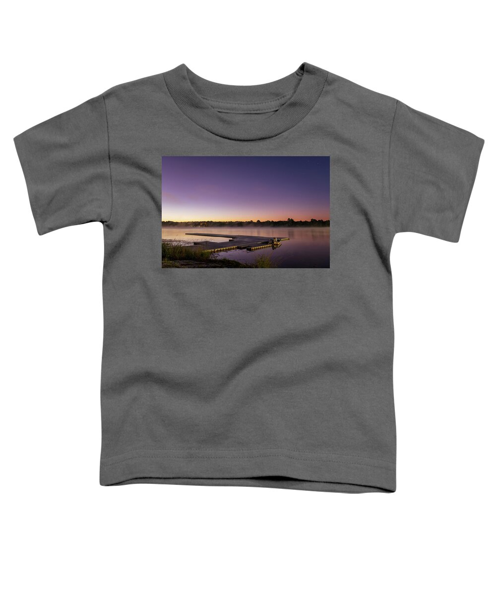 Sunrise Toddler T-Shirt featuring the photograph On Lavender Pond by John Kirkland