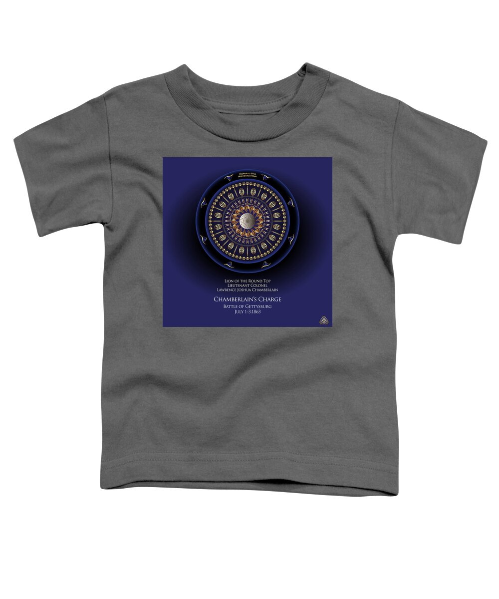 Mandala Graphic Toddler T-Shirt featuring the digital art Ornativo Vero Circulus No 4233 by Alan Bennington
