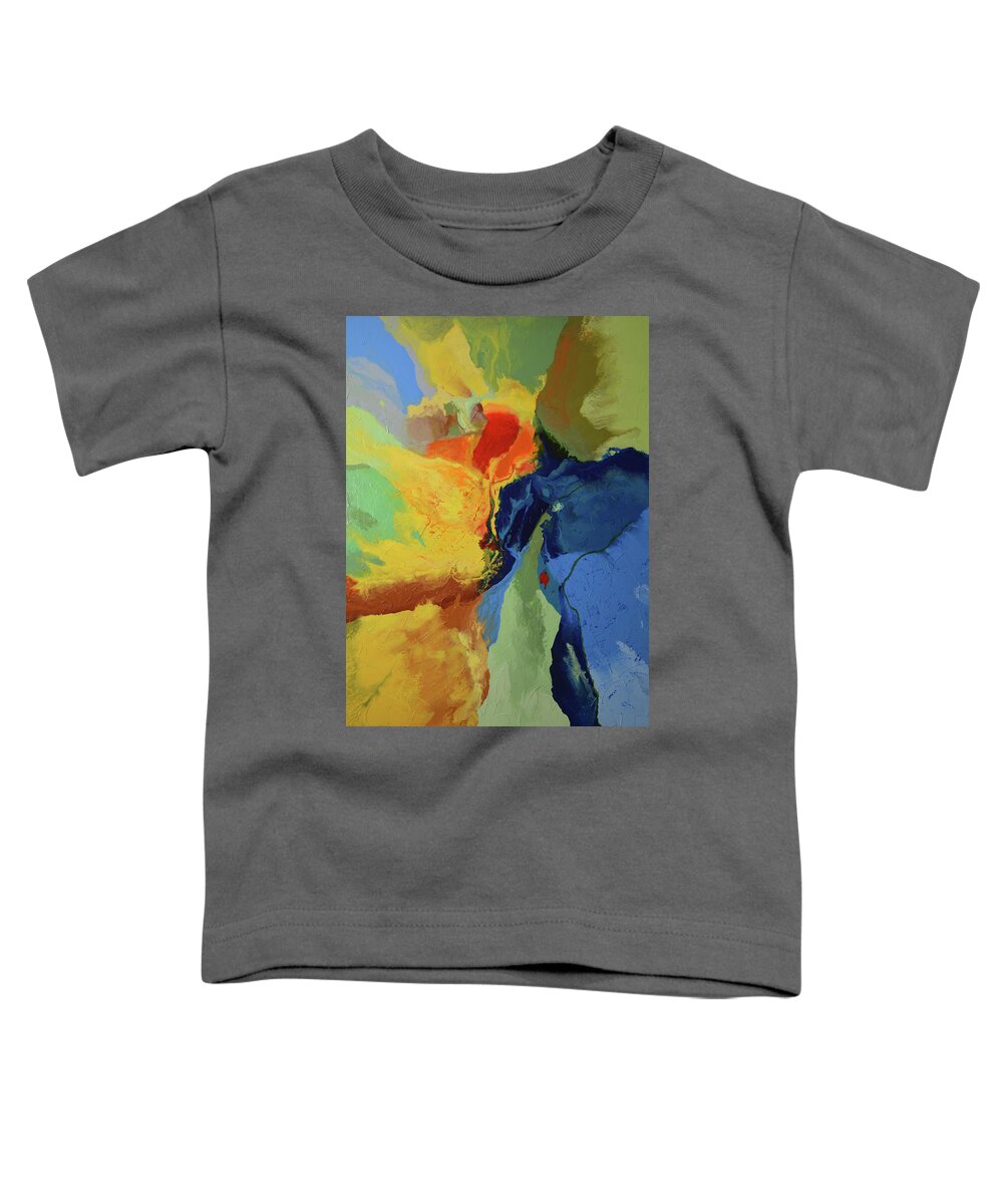  Toddler T-Shirt featuring the painting Overcome by Linda Bailey