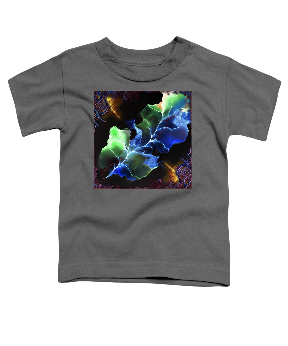 Abstract Toddler T-Shirt featuring the digital art Panspermia Hypothesis by Michael Damiani