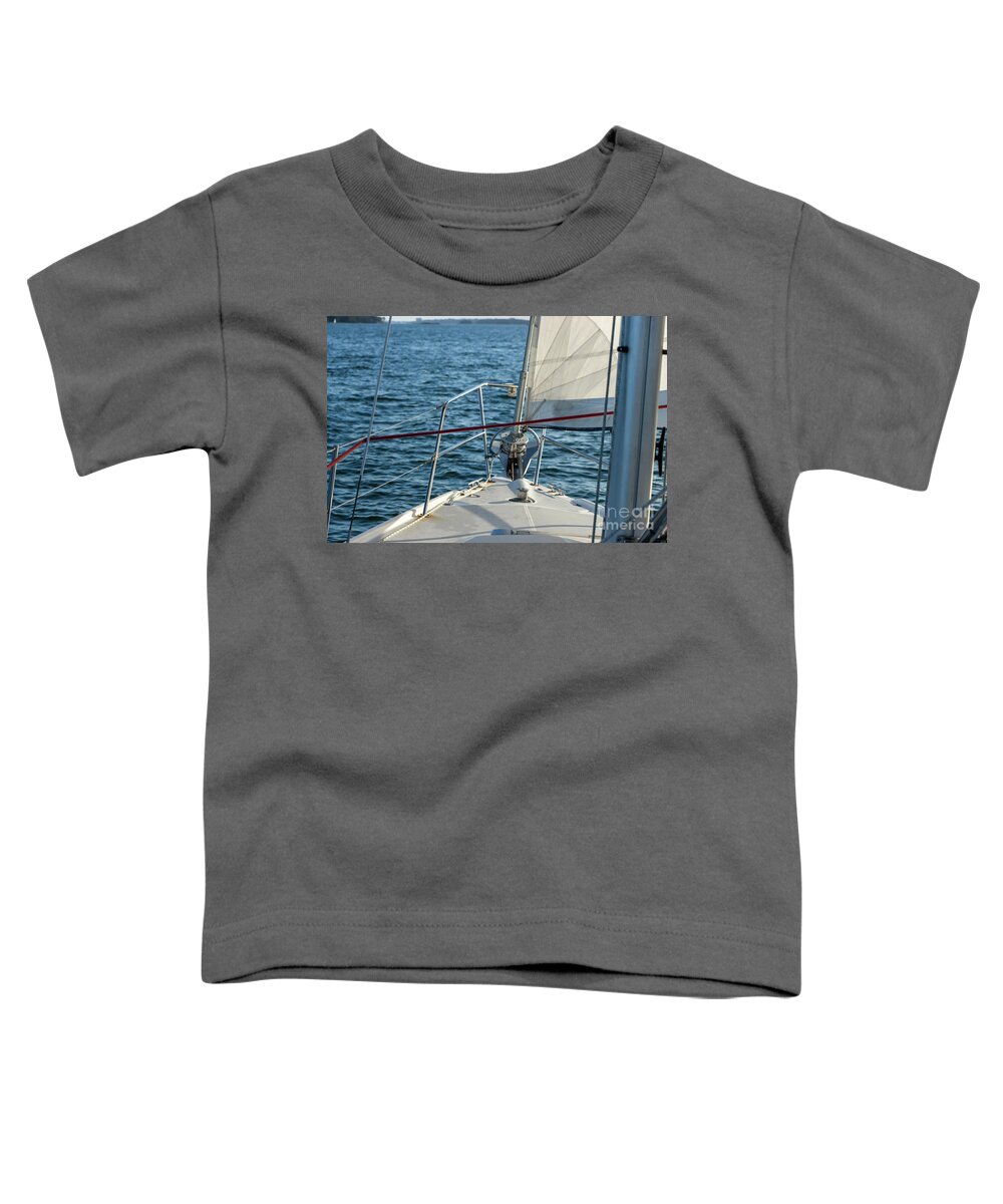 Abstract Toddler T-Shirt featuring the photograph Parts of a Sailboat 1 by Elizabeth Dow