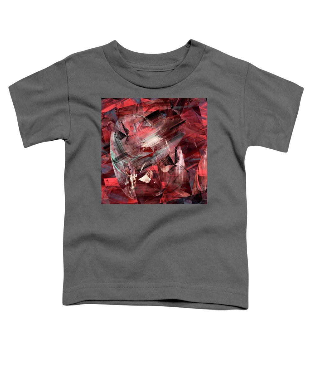 Abstract Expressionism Toddler T-Shirt featuring the digital art Passion Of Balzac Age /CAGO Gallery Choice in All Abstraction 2021 by Aleksandrs Drozdovs