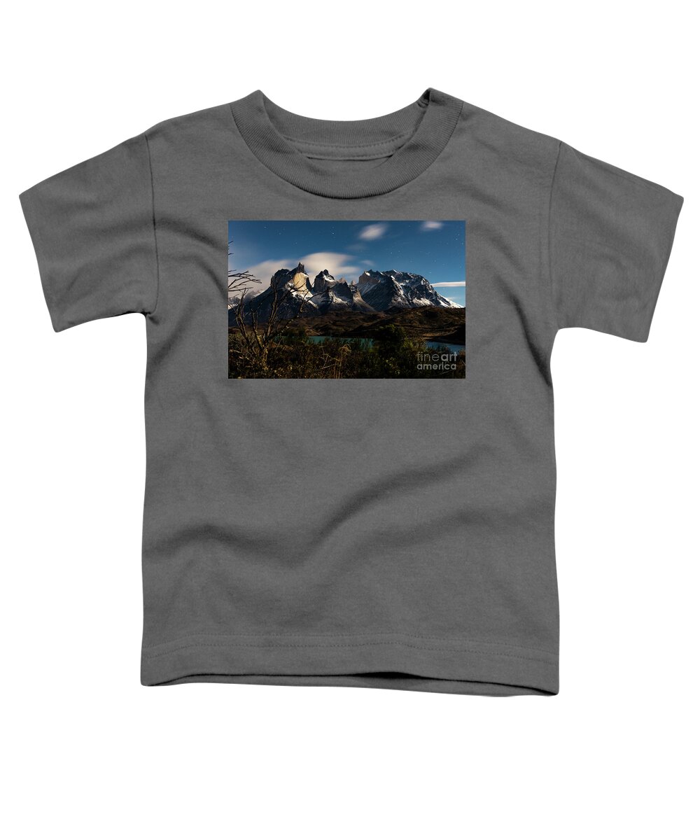 Patagonia Toddler T-Shirt featuring the photograph Patagonian Nightfall by Erin Marie Davis