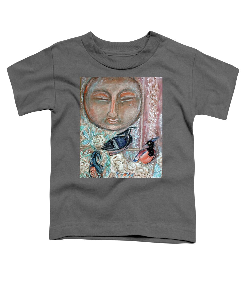 Fantasy Toddler T-Shirt featuring the painting Peaceful Contemplation by Lyric Lucas