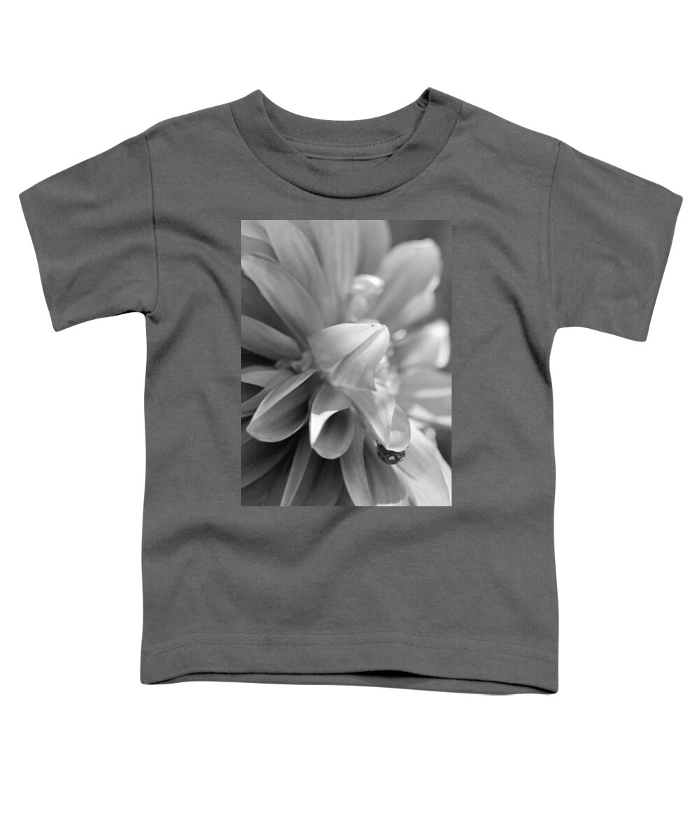 Flower Toddler T-Shirt featuring the photograph Peeking Lady Bug 2 by Amy Fose