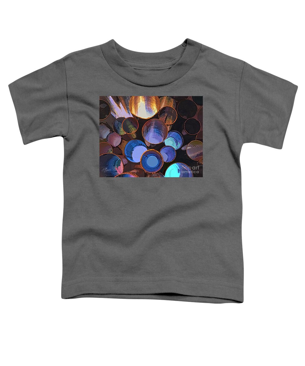 Blues Toddler T-Shirt featuring the digital art Pick Your Blues by Deb Nakano