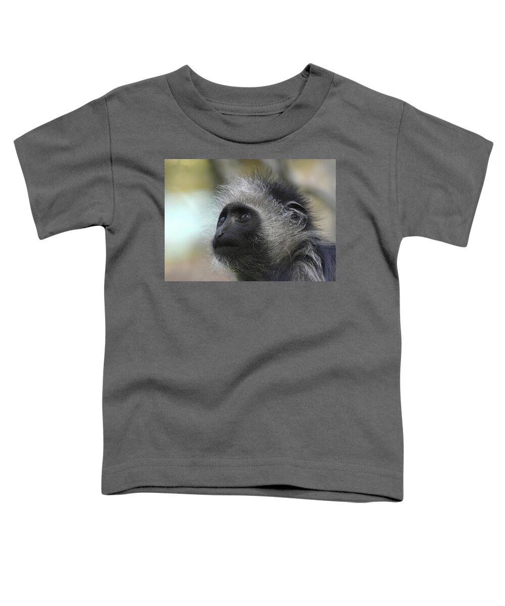 Gibbon Toddler T-Shirt featuring the photograph Pileated Gibbon infant by Gareth Parkes