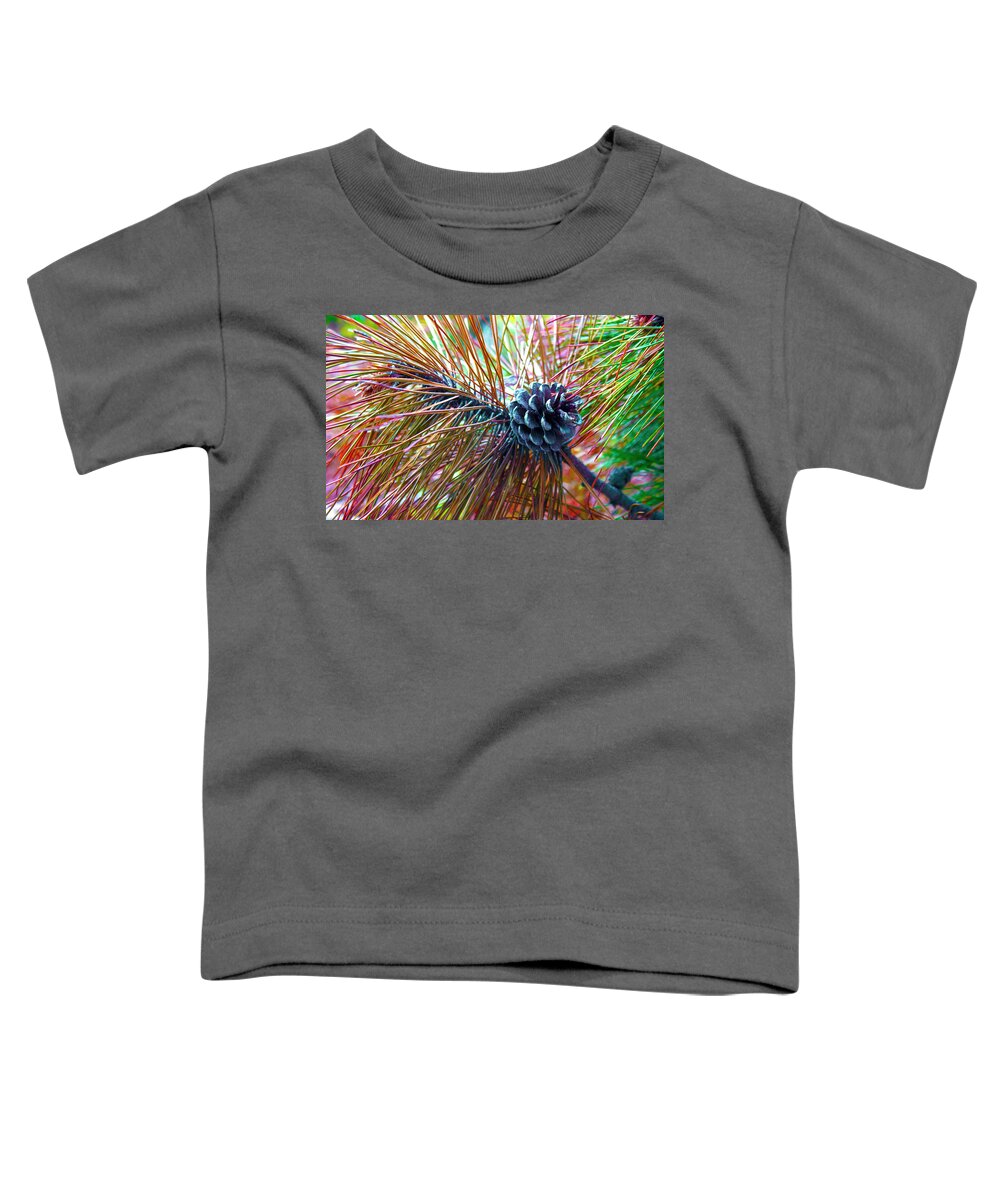 Gigi Toddler T-Shirt featuring the photograph Pine Bloom by Gigi Dequanne