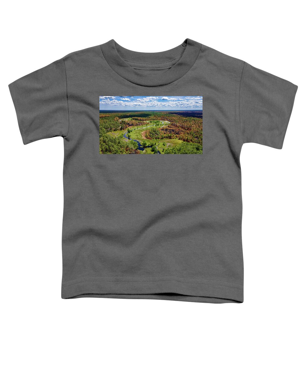 New Jersey Toddler T-Shirt featuring the photograph Pinelands Burned Forest by Louis Dallara