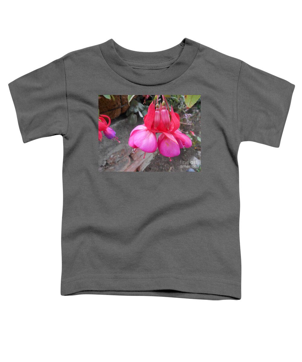 Flower Toddler T-Shirt featuring the photograph Pink blossom by Nancy Graham