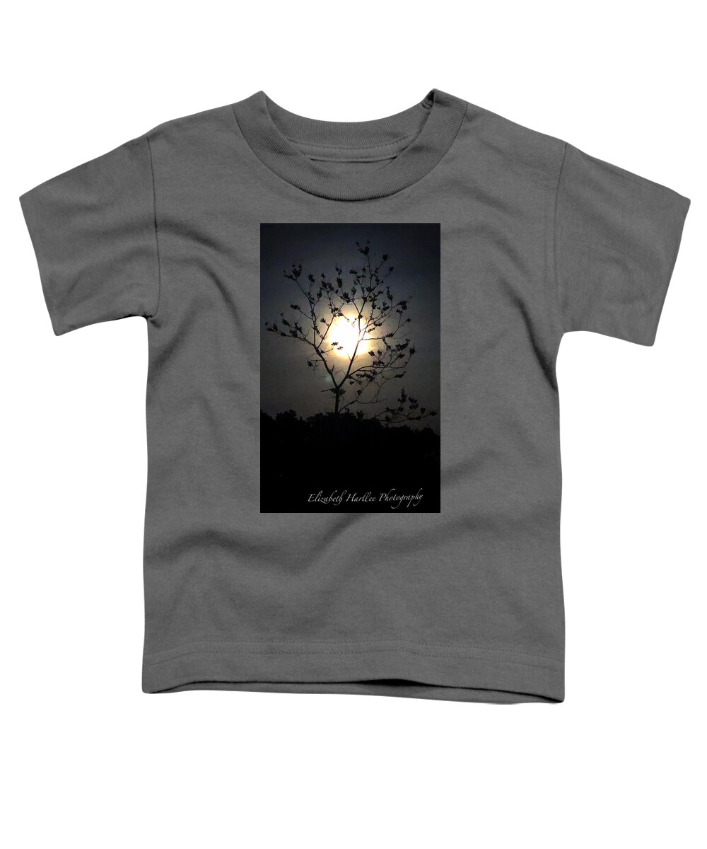  Toddler T-Shirt featuring the photograph Pink Moon by Elizabeth Harllee