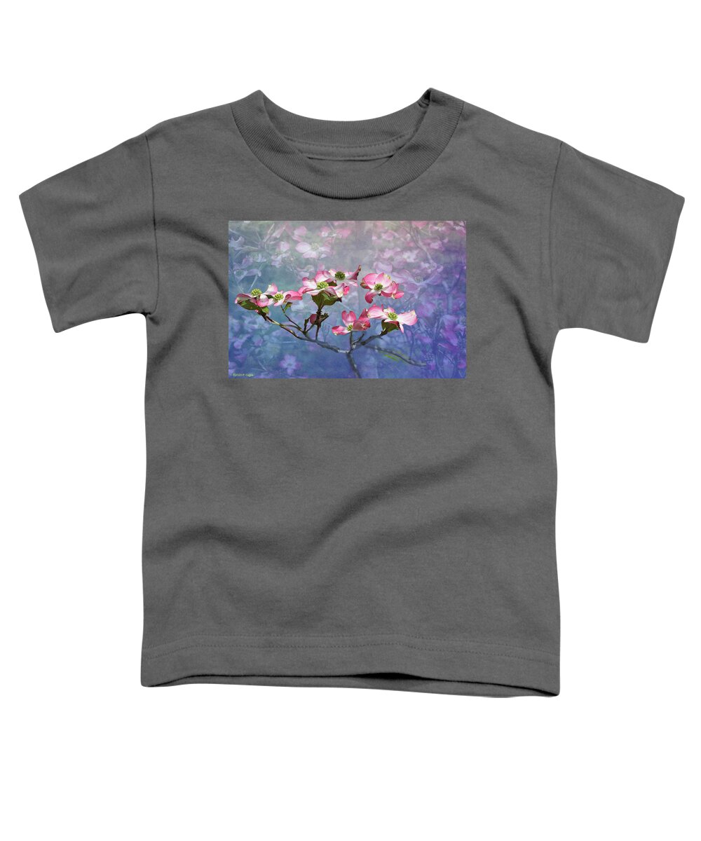 Tree Toddler T-Shirt featuring the photograph Pink Petals Color Burst by Paul Giglia