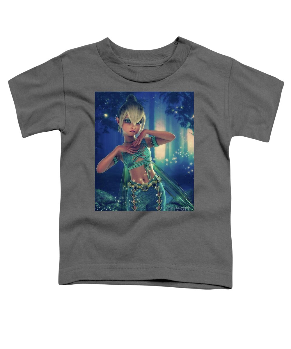 Pixie Toddler T-Shirt featuring the digital art Pixie by Sandra Bauser