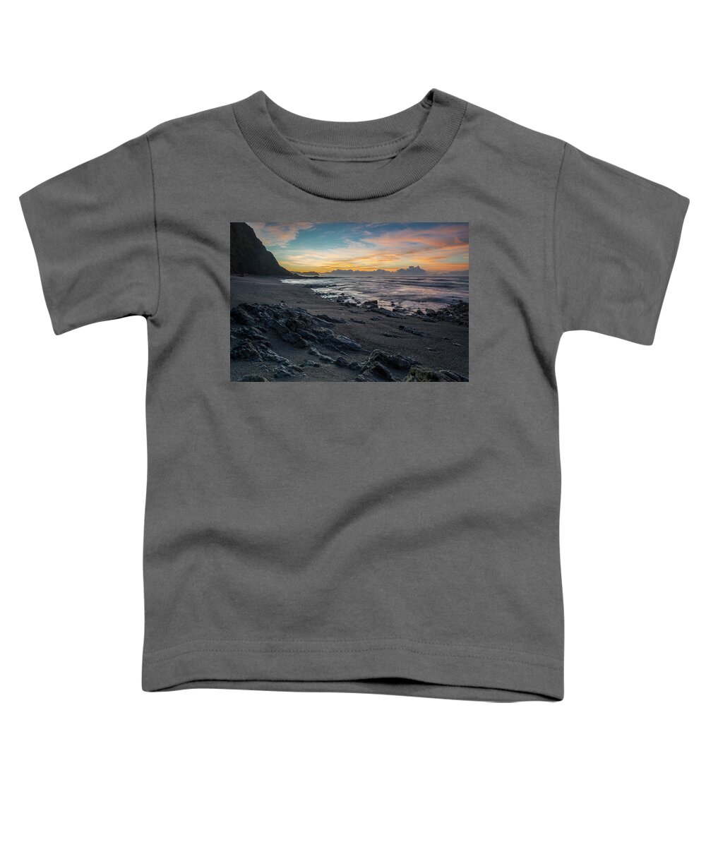 Central America Toddler T-Shirt featuring the photograph Playa Escondida at sunrise-Samara-Costa Rica by Henri Leduc