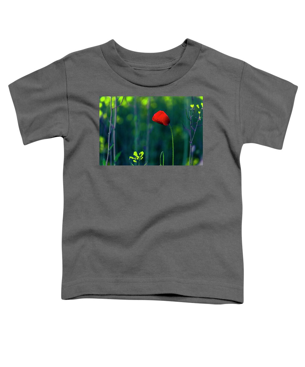 Bulgaria Toddler T-Shirt featuring the photograph Poppy by Evgeni Dinev