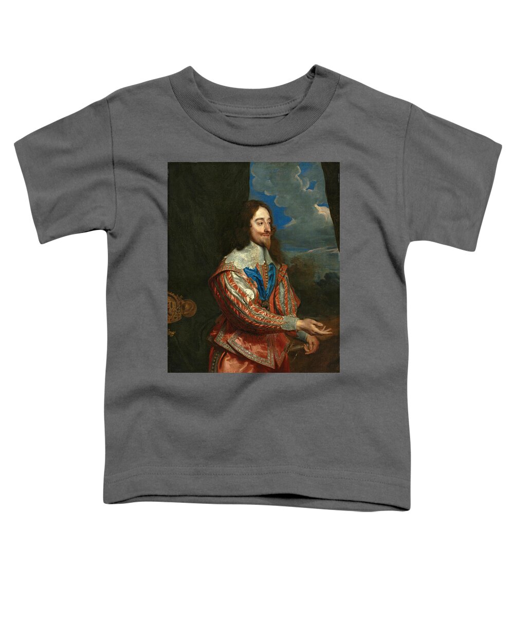 Anthony Van Dyck Toddler T-Shirt featuring the painting Portrait of Charles I by Anthony van Dyck
