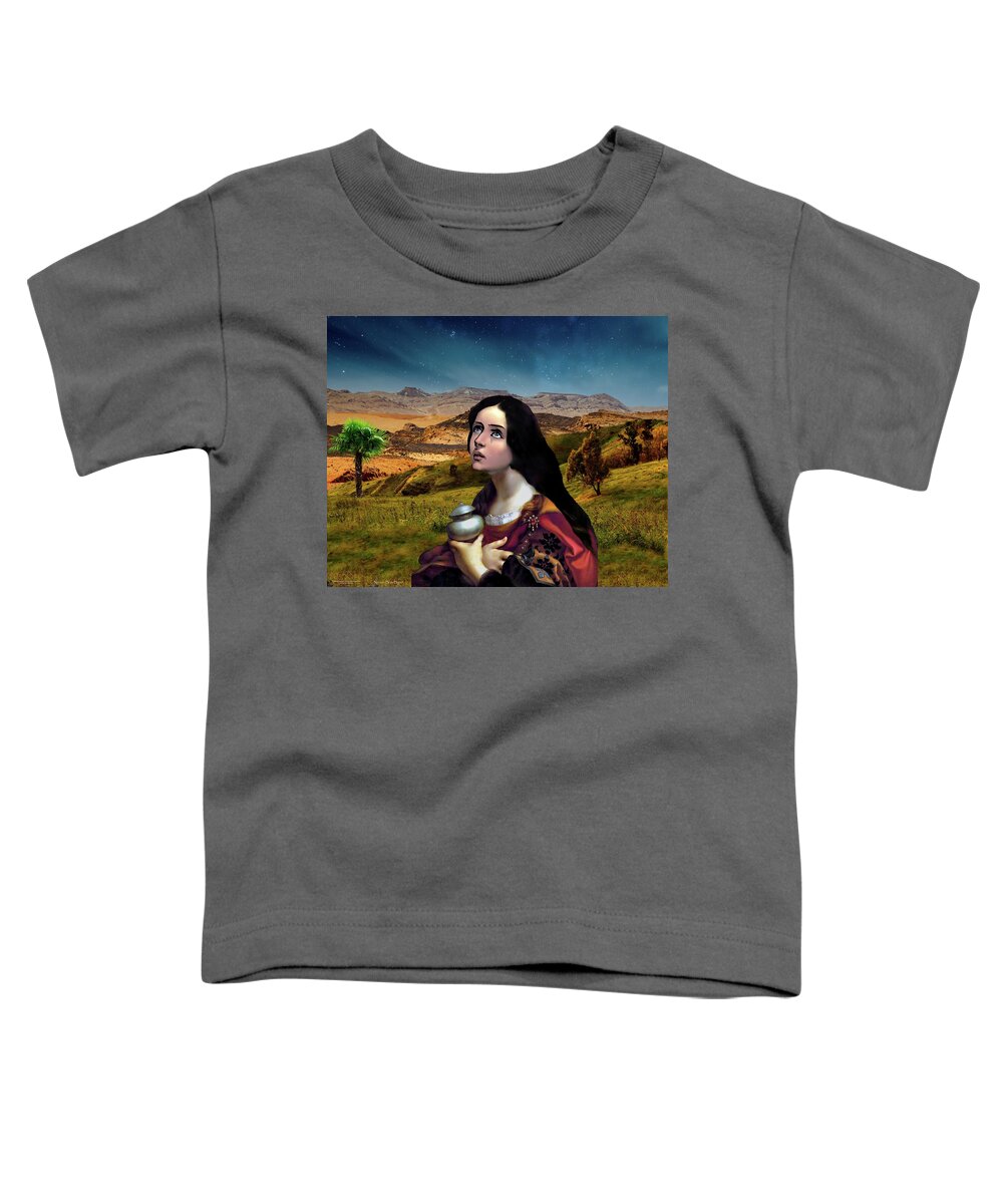 Mary Toddler T-Shirt featuring the digital art Precious Gift by Norman Brule