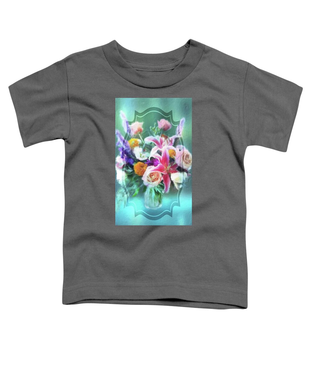 Pretty Toddler T-Shirt featuring the photograph Pretty Flowers Just for You by Diane Lindon Coy
