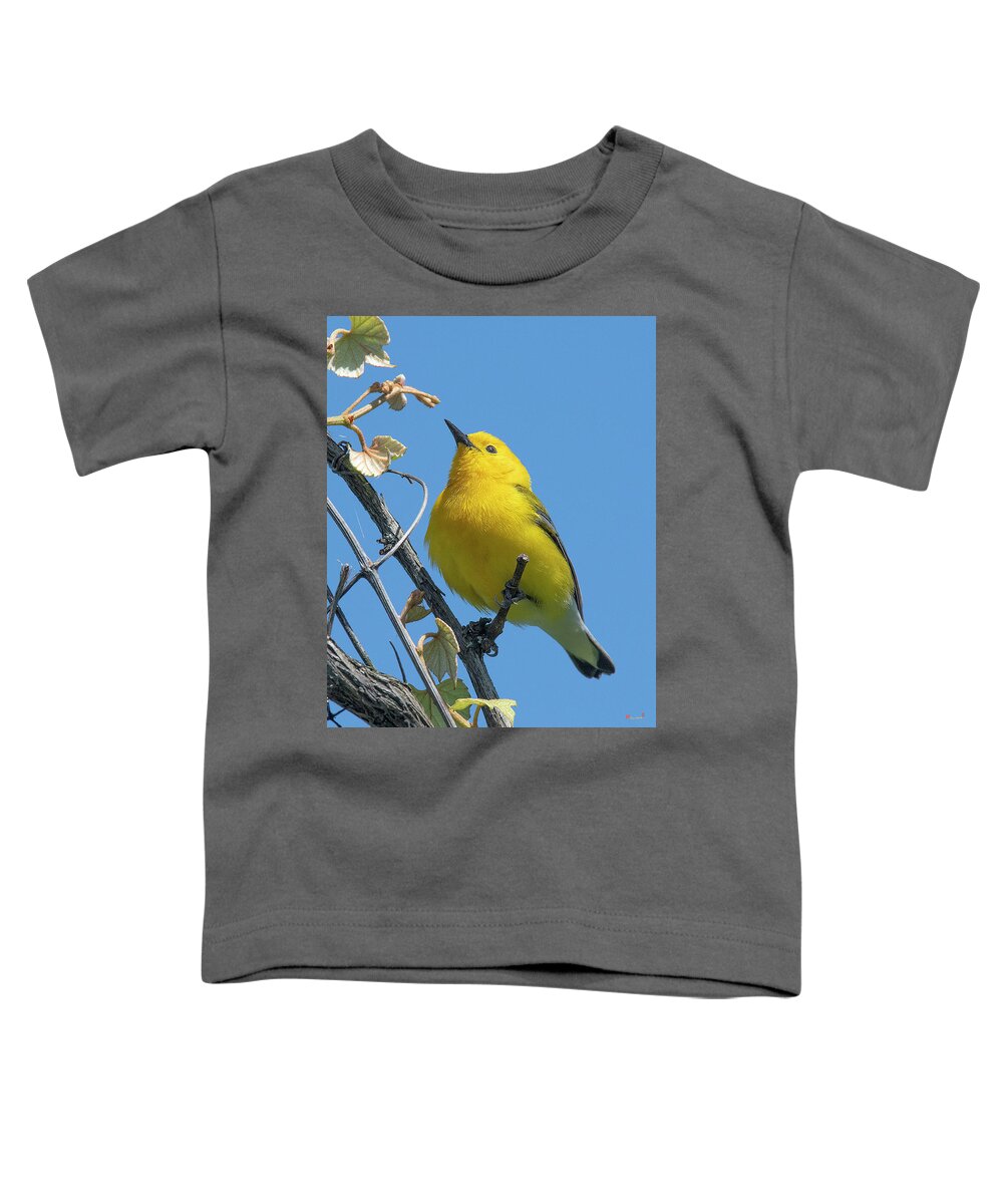 Nature Toddler T-Shirt featuring the photograph Prothonotary Warbler DSB0375 by Gerry Gantt