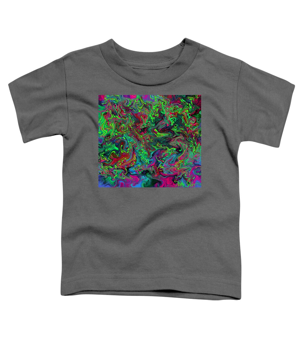 Swirl Toddler T-Shirt featuring the digital art Psychedelic Consciousness by Susan Fielder