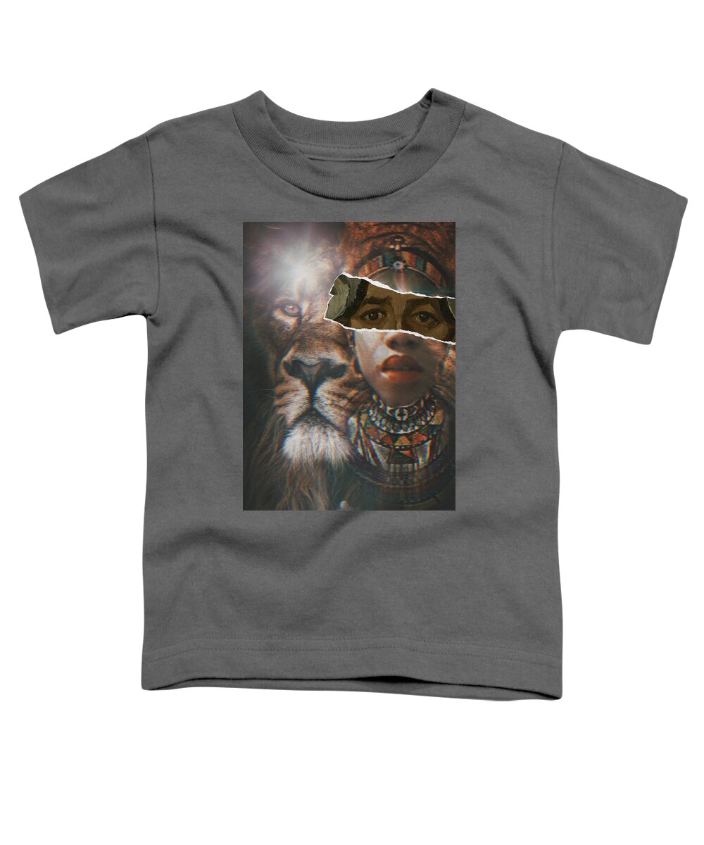 Toddler T-Shirt featuring the digital art Queen by Shemika Bussey