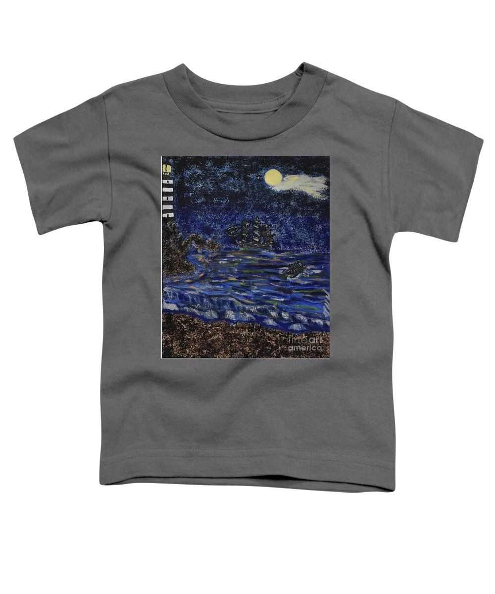 England Toddler T-Shirt featuring the mixed media Quiet Tides by David Westwood