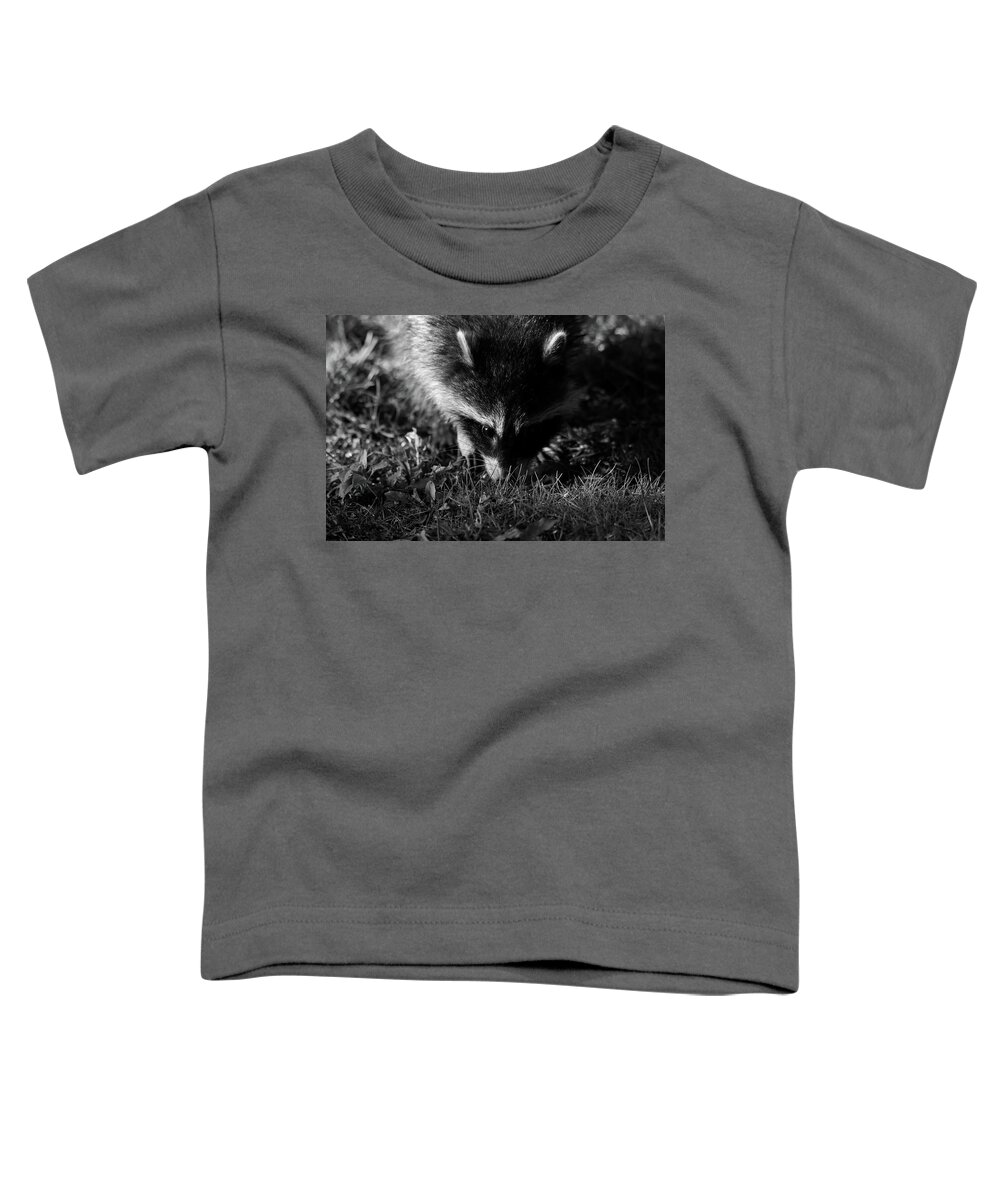 Racoon Toddler T-Shirt featuring the photograph Racoon by Brook Burling