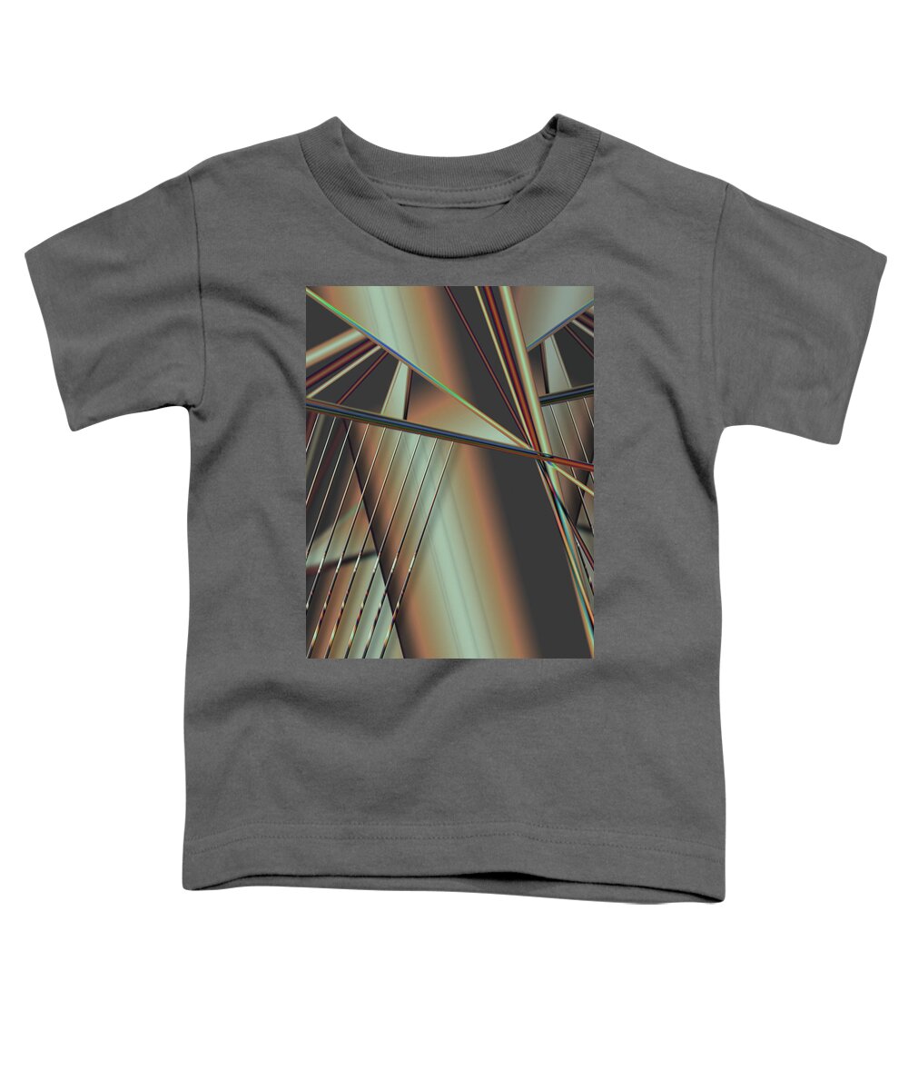 Abstractions Fantasy Landscapes Mighty Sight Studio Surrealism Psychedelic Color And Form Art Painted Virtually  Toddler T-Shirt featuring the digital art Raining Gauges by Steve Sperry