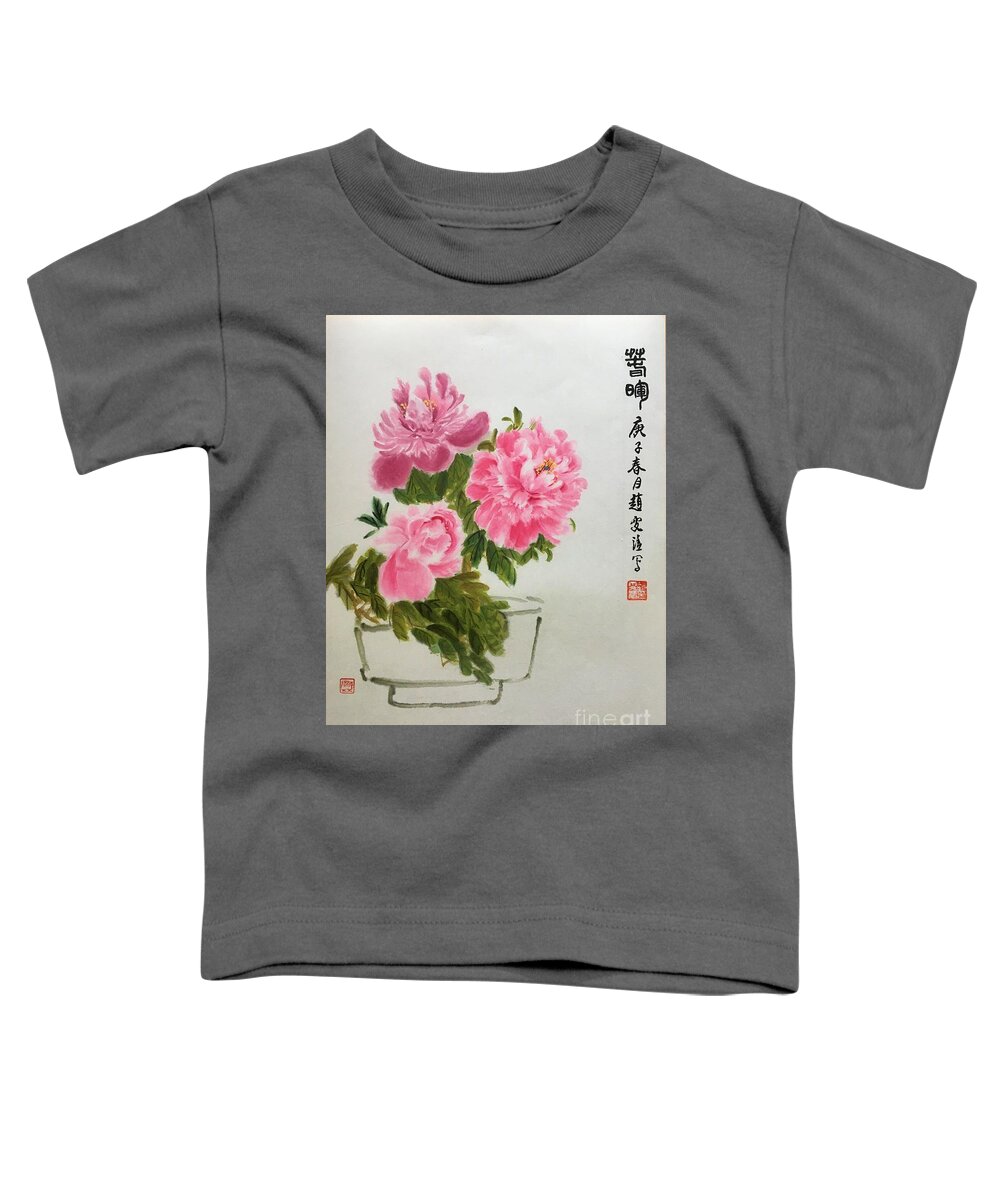Flower Toddler T-Shirt featuring the painting Rays Of Spring by Carmen Lam