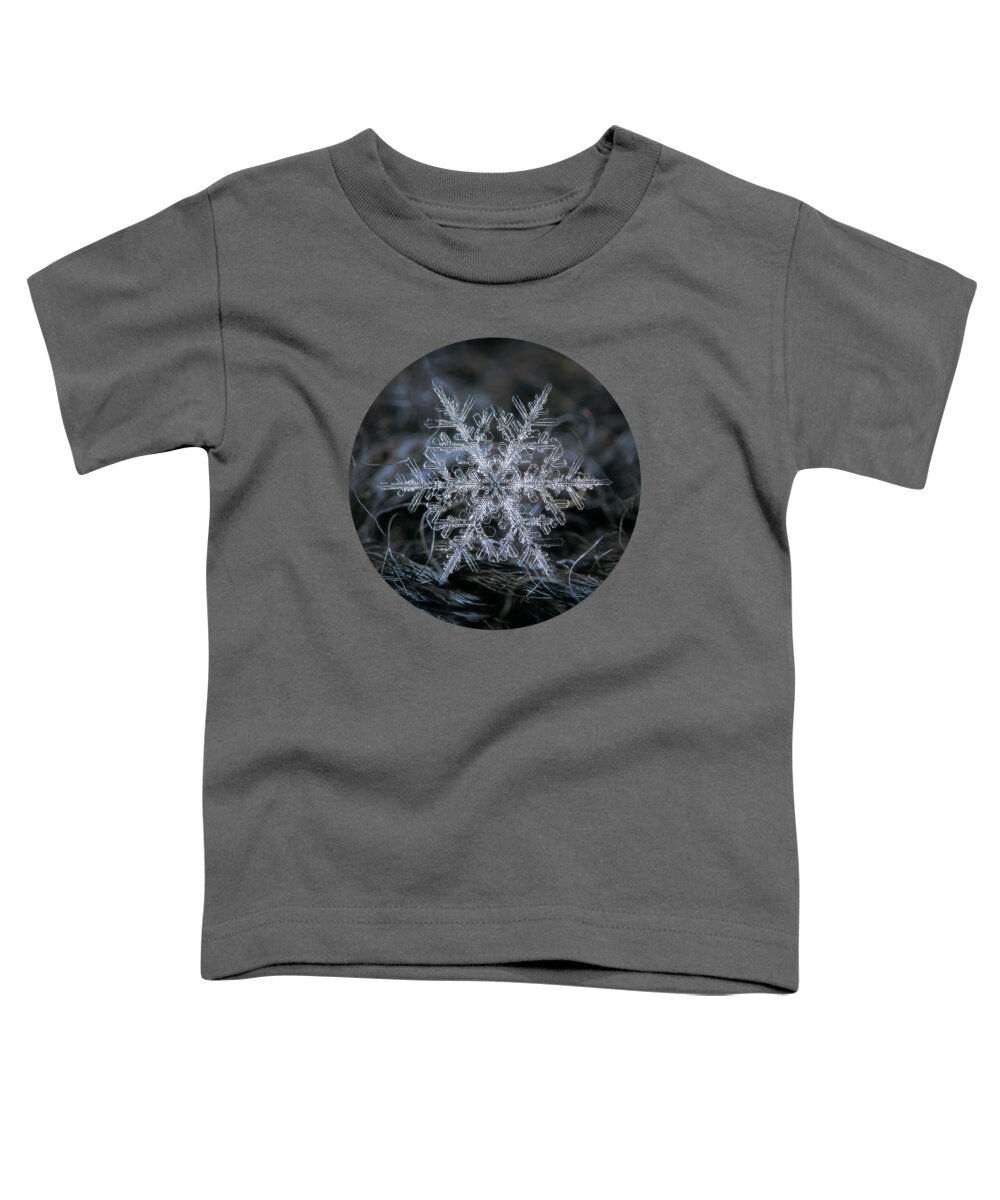 Snowflake Toddler T-Shirt featuring the photograph Real snowflake 2014-12-26_1 by Alexey Kljatov