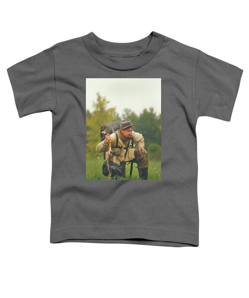 Portrait Toddler T-Shirt featuring the painting Rebel Scout - DWP1834512 by Dean Wittle