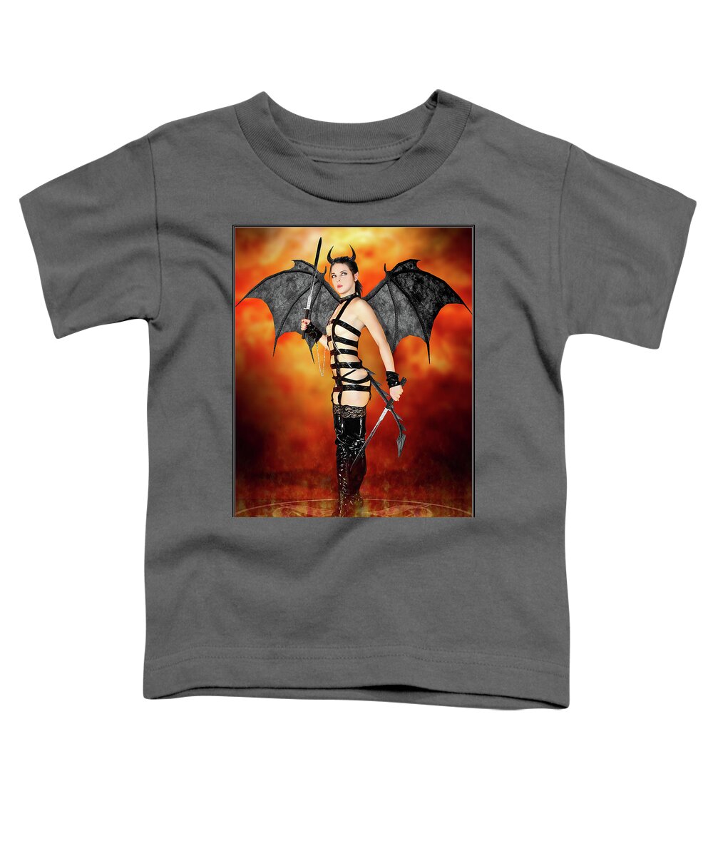 Rebel Toddler T-Shirt featuring the photograph Rebel Succubus by Jon Volden