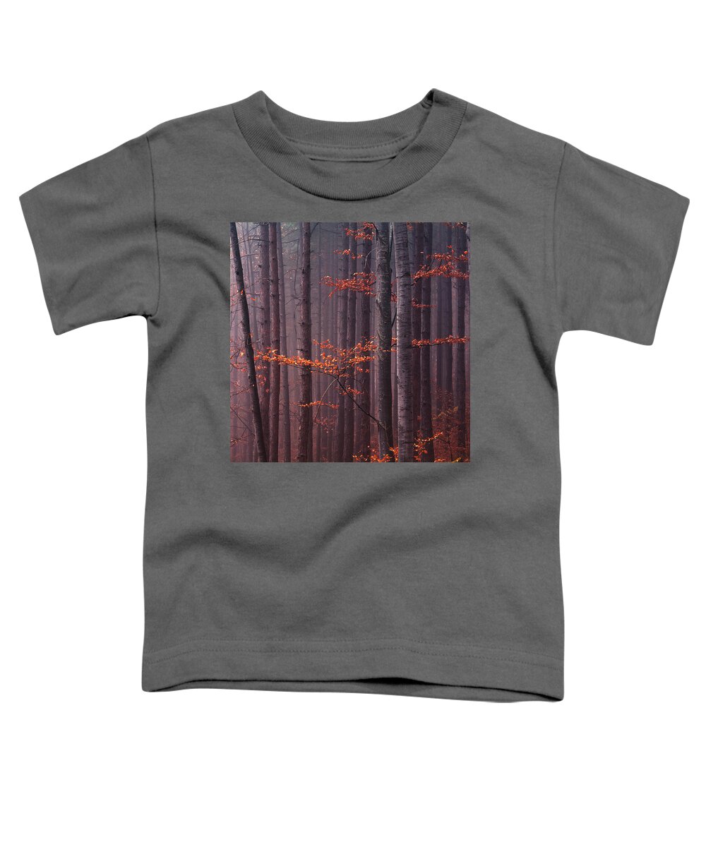 Mountain Toddler T-Shirt featuring the photograph Red Wood by Evgeni Dinev