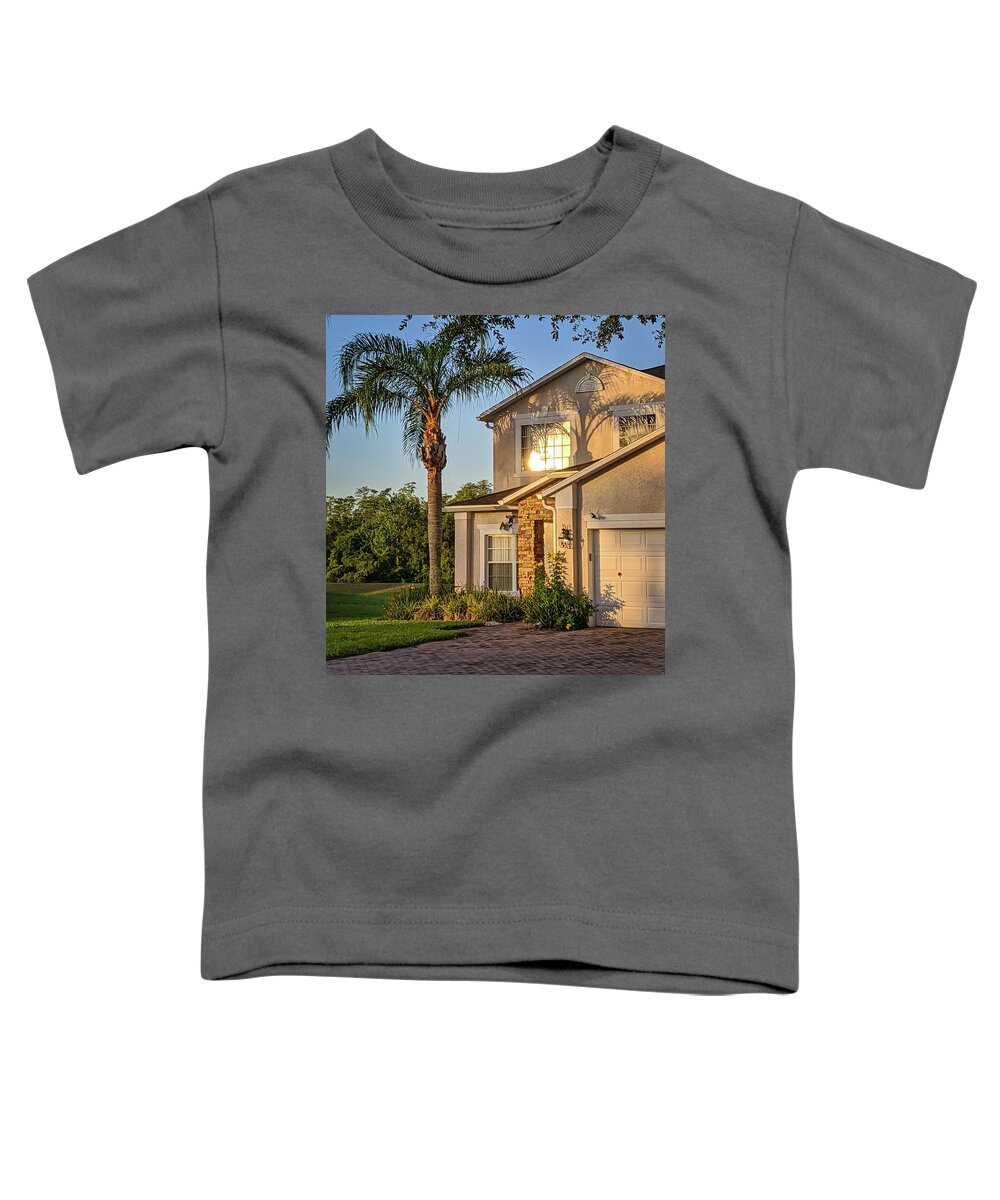 Building Toddler T-Shirt featuring the photograph Reflection on Florida Living by Portia Olaughlin