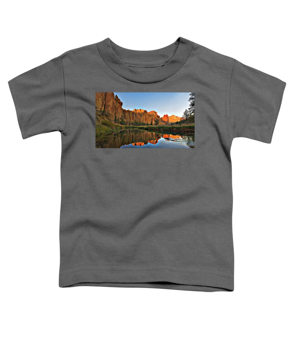 Rock Toddler T-Shirt featuring the photograph Reflections on a Sunny Afternoon by John Christopher