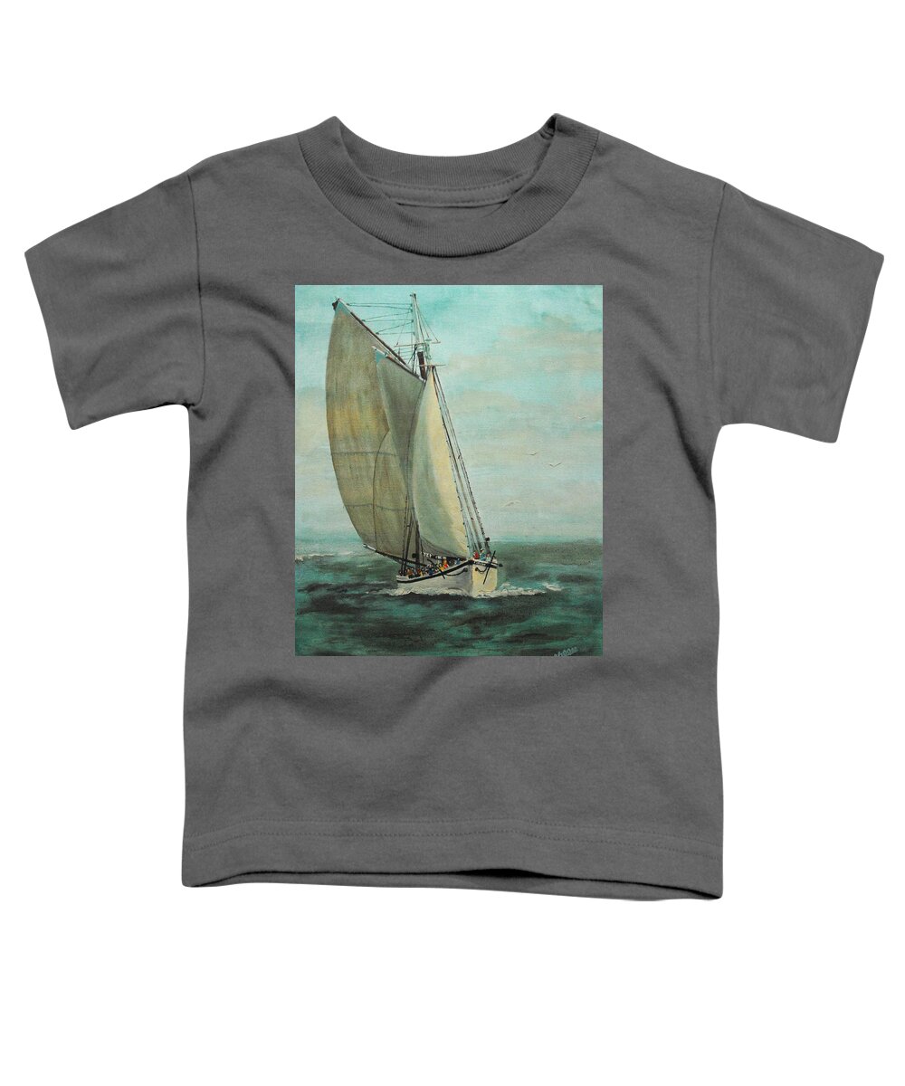 Refugees Toddler T-Shirt featuring the painting Refugee by Vallee Johnson
